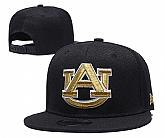 Auburn Tigers Team Sliver Logo Black Yellow Adjustable Hat GS,baseball caps,new era cap wholesale,wholesale hats